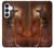 S3919 エジプトの女王クレオパトラ・アヌビス Egyptian Queen Cleopatra Anubis Samsung Galaxy S25 FE バックケース、フリップケース・カバー