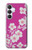 S3924 桜のピンクの背景 Cherry Blossom Pink Background Samsung Galaxy S25 FE バックケース、フリップケース・カバー
