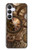 S3927 コンパスクロックゲージスチームパンク Compass Clock Gage Steampunk Samsung Galaxy S25 FE バックケース、フリップケース・カバー