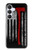 S3958 消防士の斧の旗 Firefighter Axe Flag Samsung Galaxy S25 FE, S26 FE バックケース、フリップケース・カバー