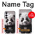 S3978 かわいい赤ちゃんパンダ Cute Baby Panda Samsung Galaxy S25 FE バックケース、フリップケース・カバー