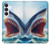 S4004 油絵 巨大サメ.jpeg Oil Color Painting Giant Shark.jpeg Samsung Galaxy S25 FE, S26 FE バックケース、フリップケース・カバー