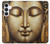 S4022 黄金の仏顔 ヴィンテージ Vintage Buddha Face Golden Style Samsung Galaxy S25 FE バックケース、フリップケース・カバー