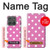 S2358 ピンクの水玉 Pink Polka Dots Motorola Edge (2025) バックケース、フリップケース・カバー