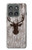 S2505 トナカイ古い木材グラフィックプリント Reindeer Head Old Wood Texture Graphic Printed Motorola Edge (2025) バックケース、フリップケース・カバー