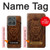 S2529 レオゾディアックタトゥーブラウングラフィック Leo Zodiac Tattoo Brown Graphic Print Motorola Edge (2025) バックケース、フリップケース・カバー