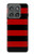 S2638 黒と赤のストライプ Black and Red Striped Motorola Edge (2025) バックケース、フリップケース・カバー
