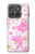 S3036 ピンクフラワーフローラ Pink Sweet Flower Flora Motorola Edge (2025) バックケース、フリップケース・カバー