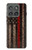 S3804 消防士メタルレッドラインフラググラフィック Fire Fighter Metal Red Line Flag Graphic Motorola Edge (2025) バックケース、フリップケース・カバー