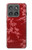 S3817 赤い花の桜のパターン Red Floral Cherry blossom Pattern Motorola Edge (2025) バックケース、フリップケース・カバー