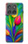 S3926 カラフルなチューリップの油絵 Colorful Tulip Oil Painting Motorola Edge (2025) バックケース、フリップケース・カバー