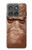 S3940 レザーマッドフェイスグラフィックペイント Leather Mad Face Graphic Paint Motorola Edge (2025) バックケース、フリップケース・カバー