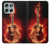 S0415 火ギター Fire Guitar Burn Motorola Moto G56 バックケース、フリップケース・カバー