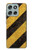 S2231 黄色と黒のラインハザードストライプ Yellow and Black Line Hazard Striped Motorola Moto G56 バックケース、フリップケース・カバー