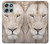 S2399 ホワイトライオンの顔 White Lion Face Motorola Moto G56 バックケース、フリップケース・カバー