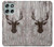 S2505 トナカイ古い木材グラフィックプリント Reindeer Head Old Wood Texture Graphic Printed Motorola Moto G56 バックケース、フリップケース・カバー