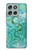S2653 ドラゴングリーンターコイズストーングラフィックプリント Chinese Dragon Green Turquoise Stone Graphic Printed Motorola Moto G56 バックケース、フリップケース・カバー
