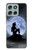 S2668 マーメイドシルエット月の夜 Mermaid Silhouette Moon Night Motorola Moto G56 バックケース、フリップケース・カバー