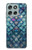 S3809 人魚の鱗 Mermaid Fish Scale Motorola Moto G56 バックケース、フリップケース・カバー