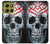 S0223 吸血鬼 スカル タトゥー Vampire Skull Tattoo Motorola Moto G86 バックケース、フリップケース・カバー