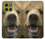 S0840 グリズリーベアの顔 Grizzly Bear Face Motorola Moto G86 バックケース、フリップケース・カバー