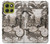S1681 スチームパンク 図面 Steampunk Drawing Motorola Moto G86 バックケース、フリップケース・カバー