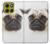 S1852 パグ犬 Pug Dog Motorola Moto G86 バックケース、フリップケース・カバー