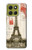 S2108 エッフェル塔パリポストカード Eiffel Tower Paris Postcard Motorola Moto G86 バックケース、フリップケース・カバー