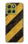 S2231 黄色と黒のラインハザードストライプ Yellow and Black Line Hazard Striped Motorola Moto G86 バックケース、フリップケース・カバー