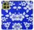 S2244 ハワイのハイビスカス青柄 Hawaiian Hibiscus Blue Pattern Motorola Moto G86 バックケース、フリップケース・カバー