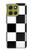 S2492 黒と白のチェッカーボード Black and White Check Motorola Moto G86 バックケース、フリップケース・カバー
