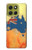 S2494 オーストラリア国旗地図ロックテクスチャ Australia Flag Map Rock Texture Motorola Moto G86 バックケース、フリップケース・カバー