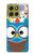 S2521 可愛いオタクフクロウ漫画 Cute Nerd Owl Cartoon Motorola Moto G86 バックケース、フリップケース・カバー
