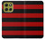 S2638 黒と赤のストライプ Black and Red Striped Motorola Moto G86 バックケース、フリップケース・カバー