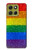 S2683 レインボーフラッグ プライド旗 Rainbow LGBT Pride Flag Motorola Moto G86 バックケース、フリップケース・カバー