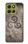 S2892 三脚巴シンボル Triskele Symbol Stone Texture Motorola Moto G86 バックケース、フリップケース・カバー