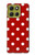 S2951 赤の水玉 Red Polka Dots Motorola Moto G86 バックケース、フリップケース・カバー