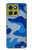 S2958 陸軍青迷彩 Army Blue Camo Camouflage Motorola Moto G86 バックケース、フリップケース・カバー