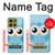 S3029 かわいい青いフクロウ Cute Blue Owl Motorola Moto G86 バックケース、フリップケース・カバー