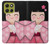 S3042 雛人形 着物桜 Japan Girl Hina Doll Kimono Sakura Motorola Moto G86 バックケース、フリップケース・カバー
