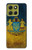 S3858 ウクライナ ヴィンテージ旗 Ukraine Vintage Flag Motorola Moto G86 バックケース、フリップケース・カバー