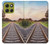 S3866 鉄道直線線路 Railway Straight Train Track Motorola Moto G86 バックケース、フリップケース・カバー