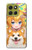 S3918 赤ちゃんコーギー犬コーギー女の子キャンディー Baby Corgi Dog Corgi Girl Candy Motorola Moto G86 バックケース、フリップケース・カバー