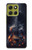 S3972 焦げたアコースティックギターのグラフィック Burned Acoustic Guitar Graphic Motorola Moto G86 バックケース、フリップケース・カバー