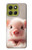 S3979 かわいい赤ちゃんブタ Cute Baby Pig Motorola Moto G86 バックケース、フリップケース・カバー