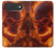 S4062 火の頭蓋骨 Fire Skull iPhone Air バックケース、フリップケース・カバー