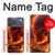 S4062 火の頭蓋骨 Fire Skull iPhone 17 Pro Max バックケース、フリップケース・カバー