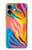 S4037 カラフルなシマウマ柄 Colorful Zebra Pattern iPhone 16 plus バックケース、フリップケース・カバー