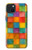 S4077 水彩画 カラフルなチェック柄 Water Color Painting Colorful Check Pattern iPhone 15 Plus バックケース、フリップケース・カバー
