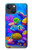 S4058 カラフルな水族館 Colorful Aquarium iPhone 14 バックケース、フリップケース・カバー